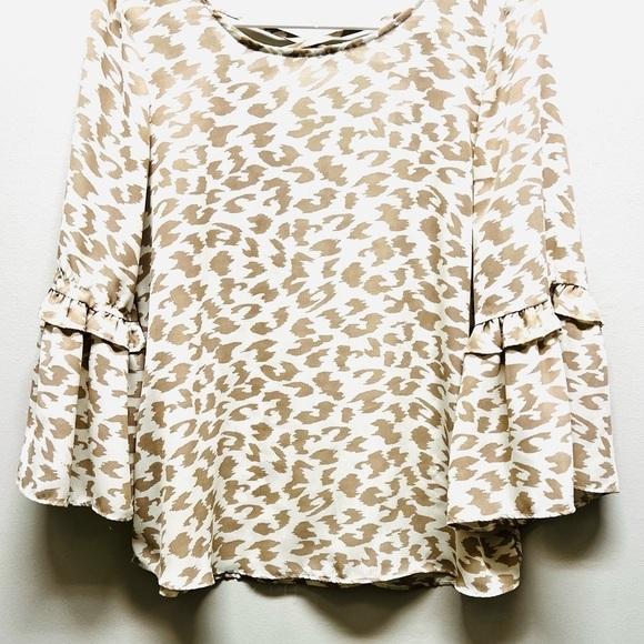 2/$15 C - Animal Print Long Sleeve Blouse - Picture 3 of 8